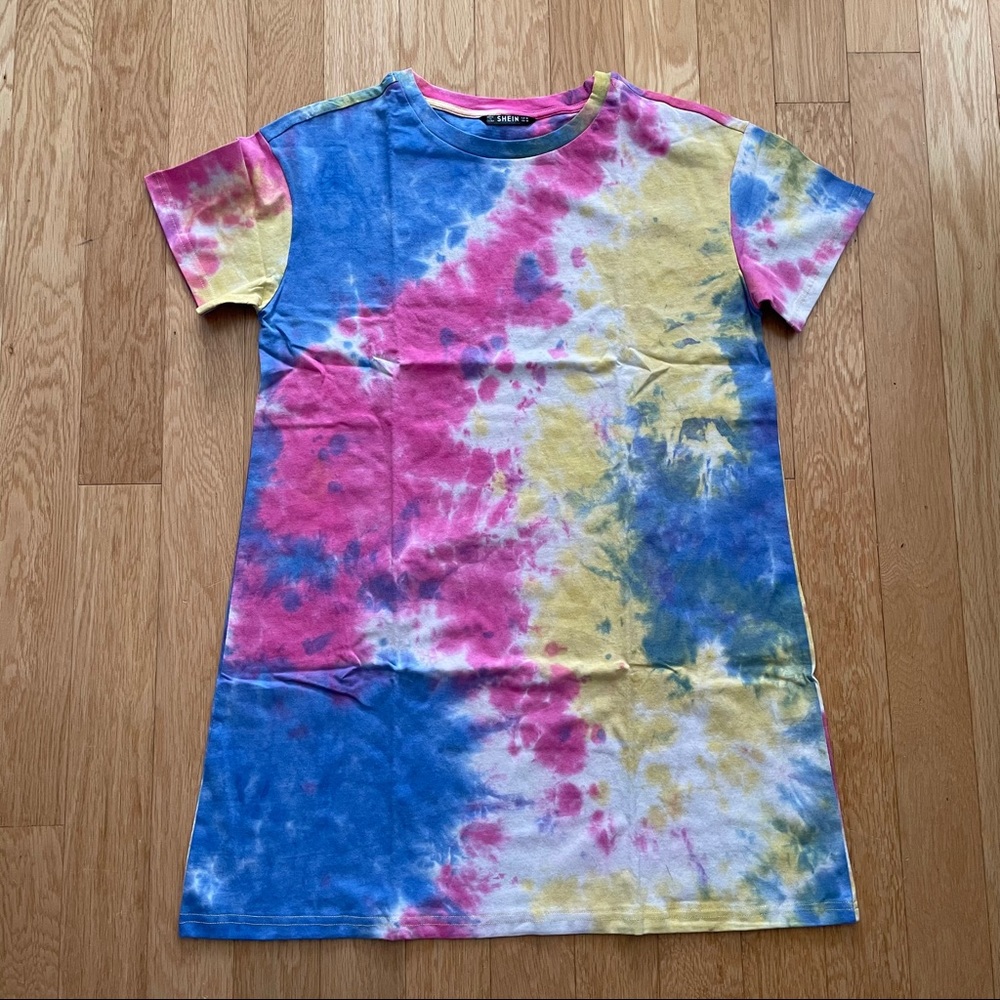 Shein Tie Dye Shirt Dress